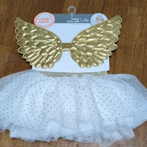 Wonder Nation Gold Winged Tutu Set